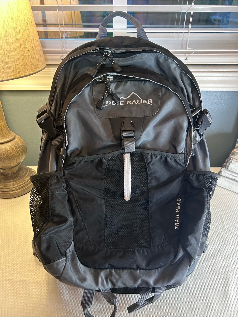 Eddie Bauer Trailhead 23L Hiking Backpack Black Gray 023-1605